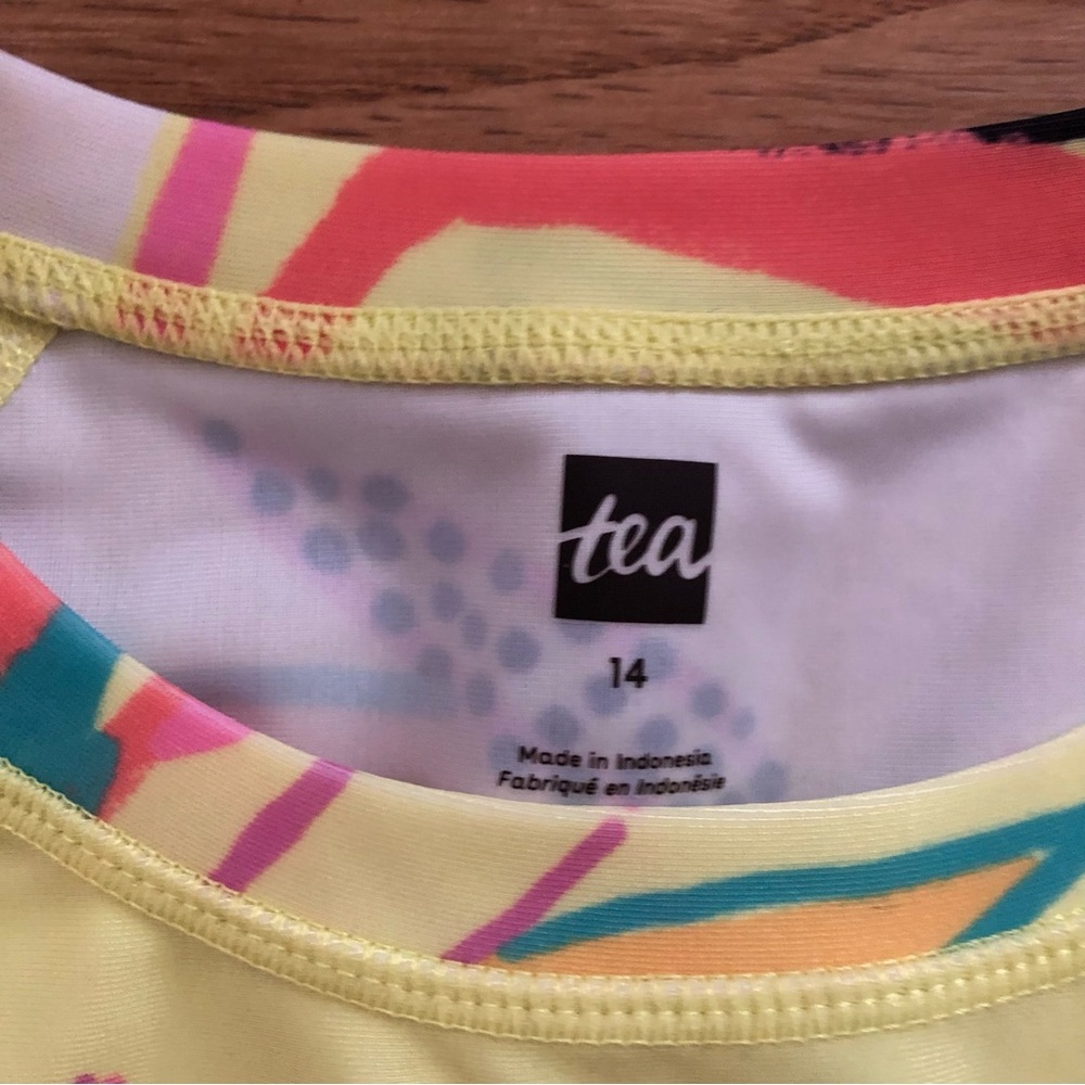 Tea Collection Colorful Floral Rashguard Top - Picture 2 of 6